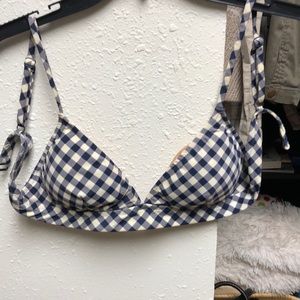 Jcrew checkered swim top